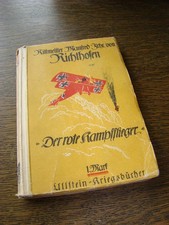 SIGNED RICHTHOFEN 1st ed'n. RED BATTLE FLYER  RED BARON AUTOGRAPHED 1917 picture