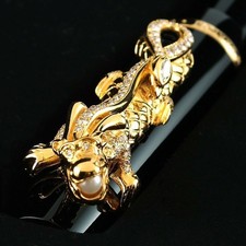 Montblanc Precious Dragon 88 Limited Fountain Pen Gold Diamond Clip Unused picture