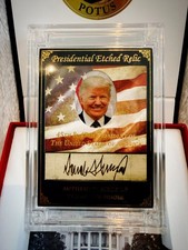 Donald Trump WH Relic Card ONE-OF-ONE - Presidential Etched Relic POTUS RARE picture
