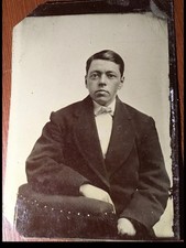 Electric Park Novelty Early 20th Century Tintype Athletic Boy Destined TOP⚾️🏆 picture