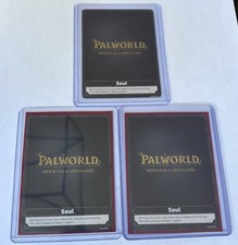 Palworld Official Card Game Trading Card - Gold Soul Card Promo ESOUL-000 x3 picture