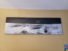 Charlie Duke Apollo 16 Signed 50x15 Canvas Panarama Moonwalker Neil Armstrong 11 picture