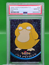 🔥GRAIL PSA 10 Topps Flame Embossed FOIL Psyduck. Extremely Rare Pokemon Card🔥 picture