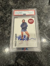 2021 LEVI'S 501 ORIGINALS #3 HAILEY BIEBER AUTOGRAPH PSA AUTHENTIC BALDWIN AUTO  picture