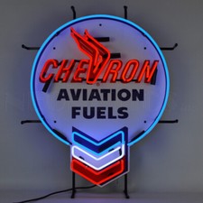 Wholesale lot 6 neon sign Chevron Motor oil Gas gasoline Flying A Pump Globe picture