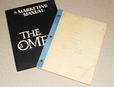 THE OMEN 1976 script + marketing manual Richard Donner Gregory Peck the omen picture