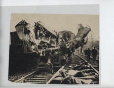 BLAIRSVILLE PA ORIGINAL PHOTO TRAIN WRECK VINTAGE 8 1/2 X 6 3 INCH RAILROAD 1926 picture
