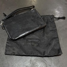 Chrome Hearts Zpr Chg Wristlet Sml Change Purse Cross Patch Pouch Black F picture