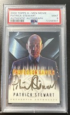 2000 Topps X-Men Movie Patrick Stewart Professor X Autograph on Card PSA 9 MINT picture