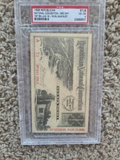 1896 St. Louis McKinley Republican National Convention 3rd Day Ticket PSA 4 picture