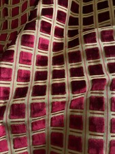 3.3 Yds Stunning Scalamandre Pitti Geometric Cut Velvet Fabric $299/ Yd picture