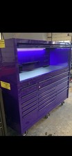 Matco 4S Three Bay Toolbox With Top Hutch.   Power Strips In 3 Different Places picture