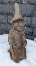 π Antique π Halloween Wood Witch π§Ή Roadside Souvenir π Salem MA π 20