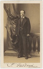 CDV c.1865. Le ténor italien Italo Gardoni par Disdéri à Paris. Opéra. Dédicace picture