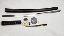 1812 SAMURAI SWORD TAKEN In IWO JIMA During WW2 HEAVY 19K GOLD KOZUKA Wakizashi  picture