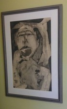 '56 Listed CHARLES LASSITER Signed ORIG EXPRESSIONIST ABSTRACT Ink on Paper SALE picture