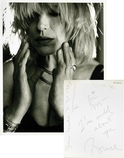 OVERSIZE PHOTOGRAPH OF MARIANNE FAITHFULL BY BRUCE WEBER Signed #131911 picture