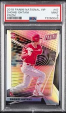 2018 PANINI NATIONAL VIP PRIZM #47 SHOHEI OHTANI 48/99 PSA 9 picture