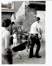 1980 Cook County Jail Escape Photo Pulitzer Chicago Sun-Times Police K9 Search picture