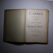 N26.19 Carmen Opera Mérimée Meilhac Halévy Georges Bizet Piano Score 1850 picture