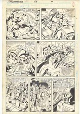 Transformers #59 Pg 14 Jose Delbo Grimlock vs. Megatron Battle Page picture