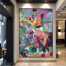 SUPER Sale Signed Muhammad Ali COA ORIGINAL Painting 48