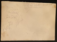 FRANK SINATRA DEAN MARTIN Joe D, others AUTOGRAPHED SIGNED ROMANOFF's menu 1962 picture