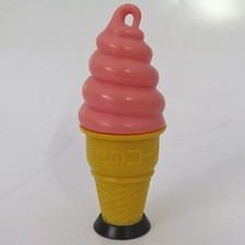 Nissei Strawberry Soft Serve Stand Miniature Light Collectible 6.5cm picture