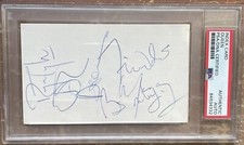 QUEEN VINTAGE SIGNED CUT CARD AUTO AUTOGRAPH PSA/DNA FREDDIE MERCURY RARE 🎤👍 picture