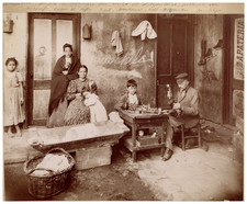 Odber Heffer, Chile, Shoemaker at Work Vintage Albumen Print Albumen Print picture
