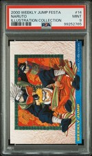 2000 WEEKLY JUMP FESTA ILLUSTRATION COLLECTION #14 NARUTO PSA 9 picture