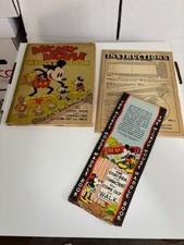 100% COMPLETE  ORIG MICKEY MOUSE WADDLE BOOK DISNEY UNPUNCHED 1934 BLUE RIBBON picture
