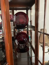 Avon 1876 Cape Cod Ruby Red Glass China set, 56 pieces picture