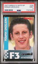 2007 FORMULE & MOTO GP #295 ROMAIN GROSJEAN ROOKIE RC PSA 9 picture