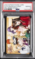2008 SOFMAP PHONE CARD PRE-ORDER BONUS FATE/UNLIMITED CODES PSA 10 picture