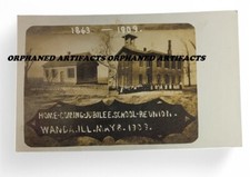 RARE Wanda Illinois 1909 Real Photo Home Coming Jubilee 1863-1909 Postcard picture