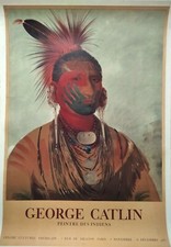 Original Lithographed Poster By George Catlin, 1963 picture