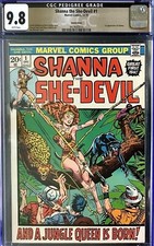 Shanna the She-Devil #1 CGC 9.8 Suscha News 1st Apperance of Shanna Steranko picture