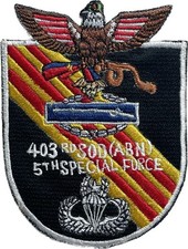 WARTIME 403rd SOD, 5TH SPECIAL FORCES GROUP (ABN) PATCH (APCI-1003) picture