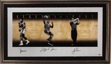MICHAEL JORDAN, MUHAMMAD ALI, TIGER WOODS SIGNED 131/500 UDA LEGENDS OF SPORTS picture