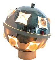 OSCAR TORLASCO 1960 ITALY VERY RARE SPACE ERA TABLE LAMP WITH OPTICAL LAMP picture
