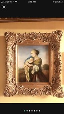 Original oil paint 34X38 from action custom framed picture