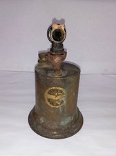Hercules Vintage Brass Blow Torch Wooden Handle STEAM PUNK picture