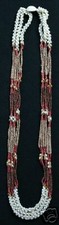 GENUINE 100% HAWAIIAN NIIHAU SHELL 3-STRAND 42 INCH LEI picture
