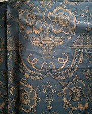 Brunschwig & Fils Verel de Belval France Printed Silk Fabric Sample 86