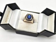 '62 UNIV. OF VIRGINIA CAVALIERS 14K RING,ALL AMERICAN LACROSSE HY LEVASSEUR,BOX picture