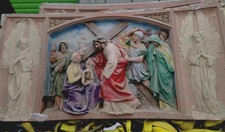 10 ANTIQUE ORIGINAL STATIONS OF THE CROSS. 1867 Our Lady of Angels Church picture