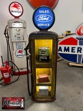 Rustoration 1940’s FORD Gilbarco Gas Pump w/ Shelves - Mancave Decor picture