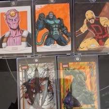 Marvel Topps Chrome Massive 85 Card Lot 3 1/1 Signed Sketches, 3 Claws picture