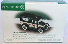 DEPT 56 THE CITY AMBULANCE CHRISTMAS IN THE CITY CIC SNOW VILLAGE 58910 picture
